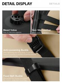 1 pieza Bolsa trasera para bicicleta de 14L de capacidad de la marca WEST BIKING, bolsa de sillín plegable antideslizante y resistente con diseño de válvula de aire, apta para bicicleta de carretera y bicicleta de montaña - Multicolor - Ver 10