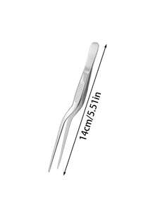 1pc Stainless Steel Kitchen Tweezers, Barbecue Tweezers,Cooking Tweezers,Food Tweezers,Fish Tank Water Grass Clamp, Multifunctional Buffet Clamp, Anti Slip Barbecue Tongs, Salad Clamp, Dessert Clamp, Fruit Clamp, Pet Feeding Clamp, Suitable For Cooking, Plate Arrangement, Barbecue, Salad, Pastry, Pet Feeding, Kitchen Small Tools, Suitable For Bars, Cafes, Restaurants, Home Kitchens, Parties, Birthdays, Suitable As Gifts For Friends, Family, Parents, Neighbors, Baking Enthusiasts - Bạc - Xem 15