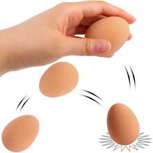 60pcs White And Brown Plastic Easter Eggs, Blank For DIY Painting, Suitable For Easter Egg Hunt Party Decoration And Craft - Multicolor - View 6