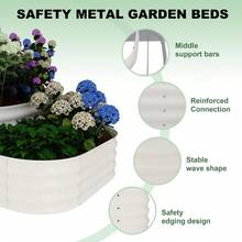 Galvanized Steel Raised Garden Bed Kit, 30" Deep Root Planter Box for Vegetables, Herbs & Flowers, Easy Assembly, 5 x 3.5 x 2.5 Ft, Green - Verde - Ver 5
