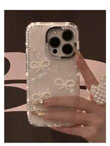 1pc Luxury Electroplated Rhinestone Edged Shiny Star Transparent Full Body Shockproof Phone Case, Compatible With IPhone 17/17 Air/17 Pro/17 Pro Max, 16, 16 Pro, 16 Plus, 16 Pro Max, 15, 14, 14 Pro Max, 13, 12, 11 - Kiểu 3 (1 chiếc) - Xem 13
