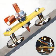 1pc Welding Magnet Head Magnetic Welding Ground Clamp Holder Fixture Strong Welder Sheet Metal Repair Machine Ground Wire Clamp - A - View 2
