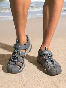 Men's Sandals, Closed Toe Athletic Sport Sandals, Mens Summer Shoes, Lightweight Trail Walking Flat Sandals For Beach Sport Outing - 彩色 - 查看 6