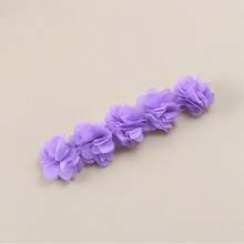 1 chiếc băng đô cài tóc bằng vải chiffon họa tiết hoa, quà tặng và phụ kiện chụp ảnh cho trẻ em. - Nhiều màu - Xem 11