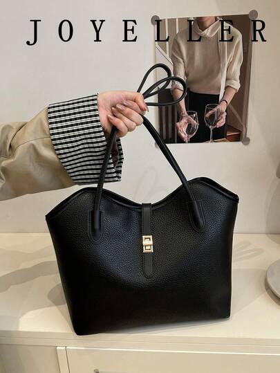 2025 New Women's Large Capacity Bag, Shoulder Commuter Bag, Mommy Bag, High-End Retro Minimalist Handbag