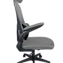 Office Chair, Ergonomic Office Chair, With Breathable, Double-Layered Mesh Fabric, Adjustable Lumbar Support, Adjustable Headrest, For The Home Office - Xám - Xem 8