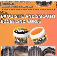 Strong Hold Hair Wax, Suitable For All Hair Types, Non-Greasy Styling Wax, Edge Control Wax, No Flaking, Long-Lasting Braiding Gel, Easy To Use, Smoother Application. - 120ml - View 9