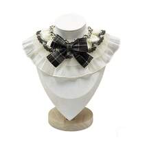 Cute Bowknot Princess Lolita Pet Bib Retro Pastoral Style Dog Bandana Collar Scarf - Multicolor - View 23