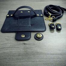 5件套钩针编织包DIY制作材料，PU皮革帽扣肩带，手工斜挎包，钩针编织钱包DIY，节日礼物，生日礼物，女士钱包制作，钱包制作材料 - A - 查看 3