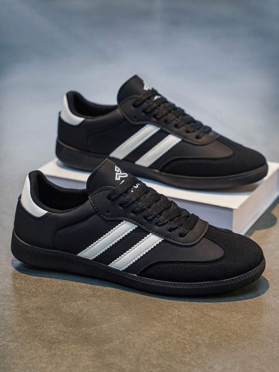 Casual Sneakers, Sports Shoes, Student Shoes, Men Shoes - Black - View 1