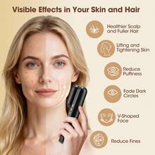 Hailicare 多功能全身美容仪，四合一科技，磁吸式替换头，智能液体引导，三档调节，精美礼品，送给她的完美之选 - 黑色 - 查看 6