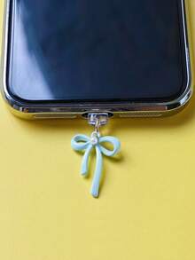 Bow Knot Dust Plug, Rubber Stopper For Charging Port & Data Port, Compatible With Apple & Type-C Phones - Multicolor - View 15
