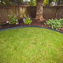 Flexible Plastic Lawn Edging, Flower Bed Edging, For Garden And Balcony - Anthracite Color -20m - View 4