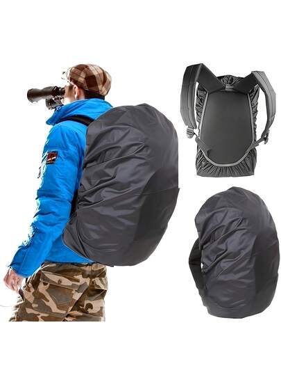 35L/45L/60L/70L/80L High Quality Backpack Rain Cover - Large Capacity, Windproof & Waterproof, Ultra-Light, Suitable For Hiking, Camping And Backpacking, Dust-Proof Cover For Outdoor Travel, Hiking, Climbing Bags, Foldable, Suitable For Outdoor, Hiking, Work, School, Home And Travel Storage