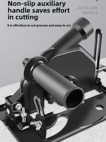 手持式角磨机转切割磨机支架，40mm可调0-45°底座支架，带导尺，适用于100-125mm锯片 - 角磨切割座+導尺 - 查看 12