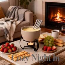 Ceramic Chocolate Fondue Warmer, Ice Cream Fondue Pot, Swiss Cheese Fondue Warmer, Dessert Warmer - Multicolor - View 11