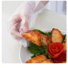 Disposable Thickened PE Plastic Kitchen Gloves, 200pcs Box Clear Gloves For Food Prep, Cooking & Daily Use - trong suốt - Xem 6