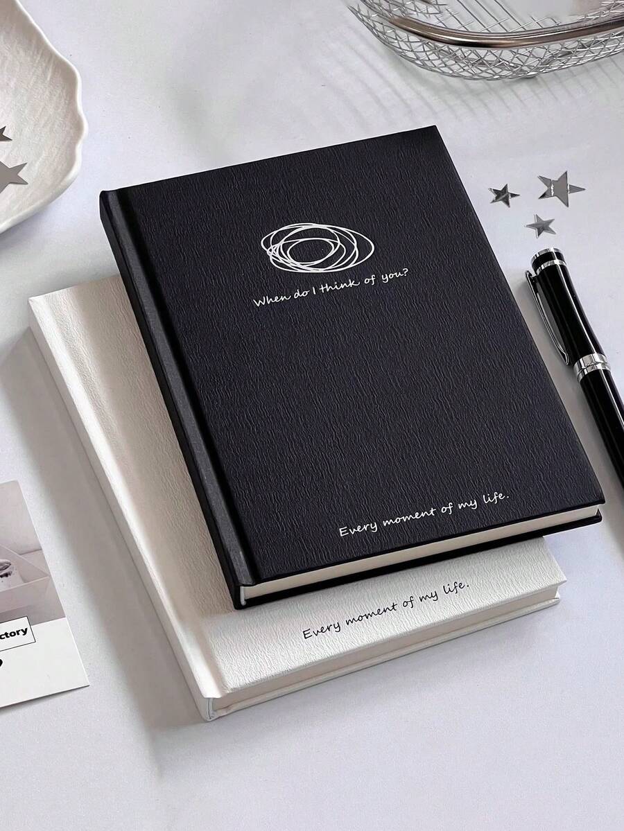 1本韩式B6笔记本，高品质学生简约DIY加厚空白日记本，多功能笔记本，ins风，返校必备文具 - A - 查看 1