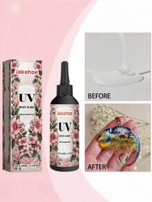 Pegamento de resina UV DIY, resina de cristal transparente, resina de curado UV, pegamento de secado rápido - Multicolor - Ver 13