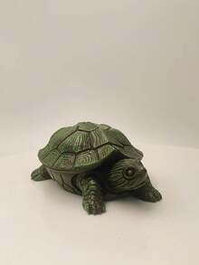 1 pieza Caja de joyería con forma de tortuga, caja de almacenamiento y organización de joyas con diseño de animal lindo, contenedor decorativo para pulseras, accesorios, aretes, anillos, collares, etc. - Multicolor - Ver 8
