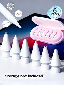 2026新款升级版替换笔尖,带收纳盒,兼容Apple Pencil Pro,升级版笔尖兼容Apple第二代第一代USB-C接口,以及蜡笔式数位笔,针状笔尖带笔套,iPad Pro笔套装,送给母亲、家人、朋友的生日、节日礼物,笔配件,送给母亲、家人、朋友、孩子、生日、节日礼物 - 彩色 - 查看 21