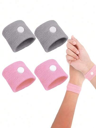 สายรัดข้อมือแก้เมารถ - บรรเทาอาการคลื่นไส้, วิงเวียน, อาเจียนได้อย่างมีประสิทธิภาพด้วยการกดจุด, เหมาะสำหรับกิจกรรมกลางแจ้ง, การเดินทางเพื่อธุรกิจ, ของใช้จำเป็นสำหรับการเดินทางสำหรับทุกเพศ