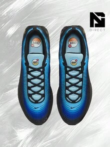 Nike Air Max Dn SE Hyper Blue Chamois – Men's Lifestyle Sneakers – Shoes For Man -Vintage-Spring & Summer-Inspired Running Shoes, Shock-Absorbing Comfort, Gym To Streetwear Casual Wear-Mother's Day Gifts-Father's Day Gift–HM0810 401 - Sky Blue/Hyper Blue/Black/Chamois - View 3