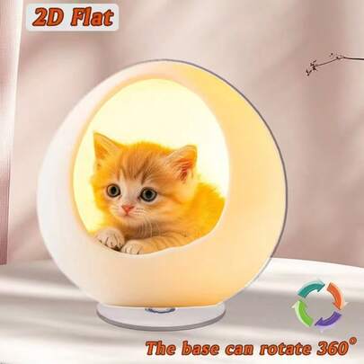 2D Acrylic Garden Decor, LOVE Tabletop Ornament, Rotating Base Outdoor Decoration, Waterproof Lawn Accessory, Flat Romantic Garden Gift