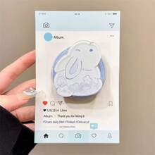 Cute Purple Rabbit Magnetic Suction Phone Holder, Suitable For MagSafe Phone, Finger Ring Grip - Multicolor - View 5