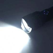 Linterna LED XHP90 súper brillante de largo alcance, linterna táctica recargable por USB, resistente al agua, iluminación de emergencia para exteriores - Estrella - Ver 5