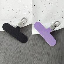 New Rotatable Dial Design Metal Phone Holder Pad, Unisex Lanyard Connection Ring High-End Clip, Sturdy Oxford Cloth Pad, Durable, Phone Case Card Sticker, Anti-Lost Strap Card Holder - Multicolor - View 14