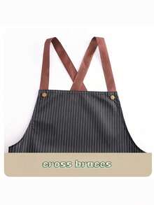 1件男女通用加厚防水防油涤纶厨房围裙，时尚实用：这款防水厨房围裙配有可拆卸毛巾，保持双手干爽清洁，适合厨房和酒店使用。 - 時尚 - 查看 7