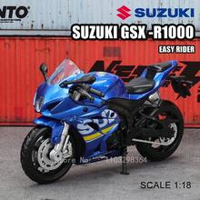 MSZ 1:18 YZF-R1 motocicleta coche en miniatura de aleación coche de juguete para niños modelo de motocicleta fundida a presión C8RG - 1-18 YZF-R1 - Ver 10
