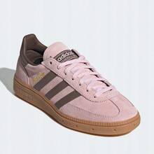 ADIDAS HANDBALL SPEZIAL JUNIOR LIGHT PINK WITH BROWN STRIPES GOOD QUALITY SHOES 100% ORIGINAL PRODUCT FAST DELIVERY REF JH6190 - Hồng và nâu - Xem 2