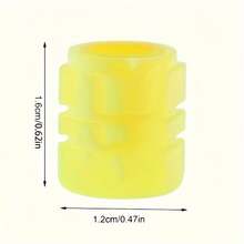 一套4个带夜光功能的轮胎气门嘴帽，适用于汽车、自行车和摩托车，采用六边形设计，由ABS材料制成。 - 多色 - 查看 12