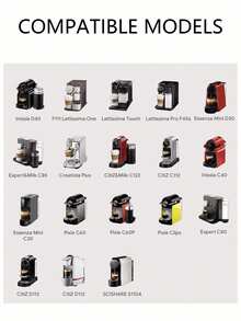 可重复使用的不锈钢咖啡胶囊杯，可填充咖啡粉胶囊外壳，兼容家用咖啡机 - 銀色 - 查看 3