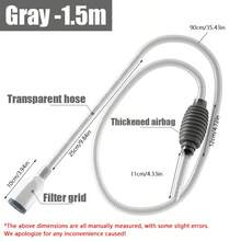 新型鱼缸换水器、洗沙机、水泵、鱼缸吸水装置、虹吸管、手动换水器、马桶 - 灰色 - 查看 17