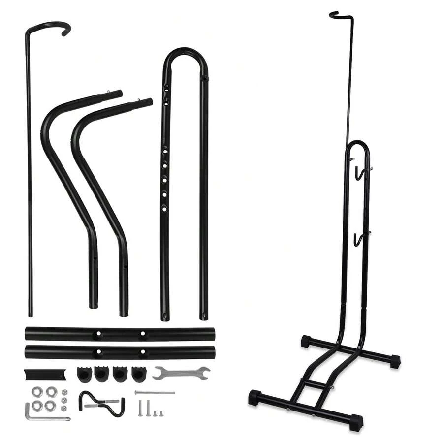 Fahrradständer Ausstellungsständer Fahrradhalterung Verstellbar MTB Bike Wand - Schwarz - Übersicht 1