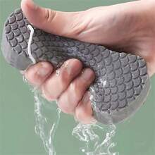 1/3pcs Exfoliating Bath Sponge, Alcohol-Free Body Scrubber, Exfoliating Massage Bath Sponge, Deep Cleansing Bath Brush, Home Scrub Cleaning Sponge - Fish Scales - View 7