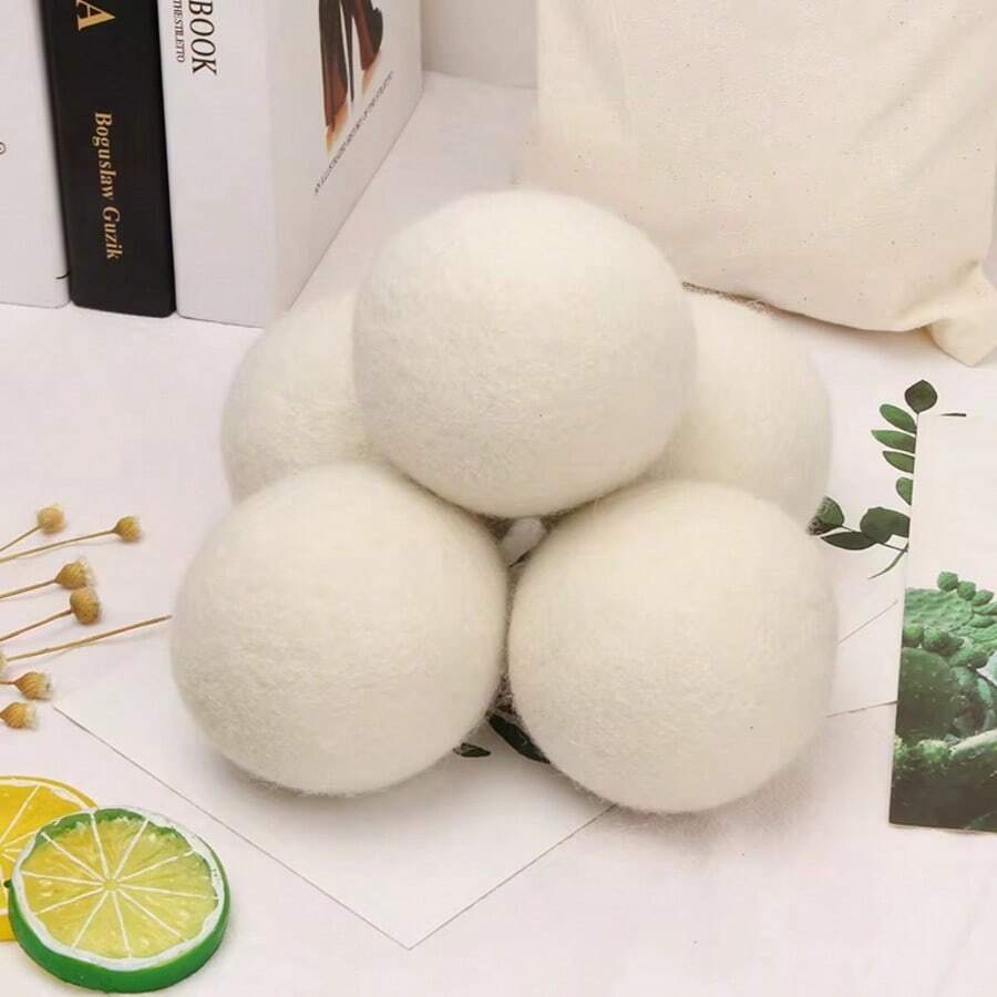 3/5/6pcs Reusable Wool Dryer Balls, Fabric Softener, Laundry Dryer Balls Set, 6cm
