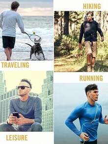 2pcs/Set Men's Fitness Suit, Elastic Quick-Dry Training, With Printed Pattern Long Sleeve Top And Long Pants, Suitable Fitness Training, Basketball, Running, Shaping, Outdoor Running, Riding, Mountaineering, Night Running, Casual Sports Wear Spring/Summer, Casual Outfit, 4 Season Wear, High Elasticity, Fast-Drying, Breathable - 黑色 - 查看 9