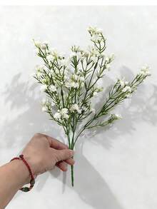 1/3支装 11.8英寸人造满天星花束，人造满天星花，人造花，户外花园生日派对家居装饰婚礼新娘花束，婚礼，家居，餐厅，卧室装饰，节日，生日派对，户外花园装饰，情人节，毕业礼物，墙面装饰，春季装饰，返校季，母亲节礼物 - 滿天星-白色 - 查看 3