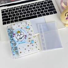 Transparent Spiral Notebook, 3D Embossed Diamond Sticker Notebook, Sticker Book, KPOP Photo Card Storage, Double Buckle Soft Leather Transparent Spiral Notebook, Handmade DIY Journal, Photo Album, Sticker Book, Notebook, Scrapbook, Planner, School & Office - Sets - View 8