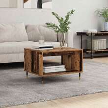 vidaXL Couchtisch Altholz 60 x 50 x 40 cm Holzwerkstoff - Braun - Übersicht 1