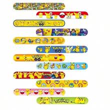 36/24pcs Pokemon Cartoon Clapping Bracelets, 12 Unique Designs, Fun Party Favors And Holiday Decorations, Suitable For Birthday Parties, Events And Celebrations, Colorful Clapping Bracelets With Adorable Pokemon Patterns, Fit For All Ages, Ideal As Fun Gifts, Party Favor Bag Fillers, Party Favors, Animal Theme Clapping Bracelets, Novelty Items, Carnival Toys - Multicolor - View 5