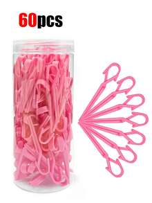 100/80/70/60/50个装防漏指甲油保护夹（带罐），指甲夹，抛光防漏美甲防染色保护夹，防漏指甲修剪工具，亚克力凝胶延长贴，指甲模具夹，自制法式美甲工具配件。（30/20/10/1个） - 粉色 - 查看 13