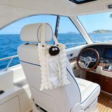 1个车载纸巾盒，煤球纸巾袋，简易泡沫网格纸巾，家用车载两用 - 煤炭球 - 查看 10