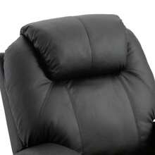 Massage Chair, Reclining, Massage Function, Lying Position, Faux Leather, Black, 82 X 97 X 110 Cm - Black - View 8