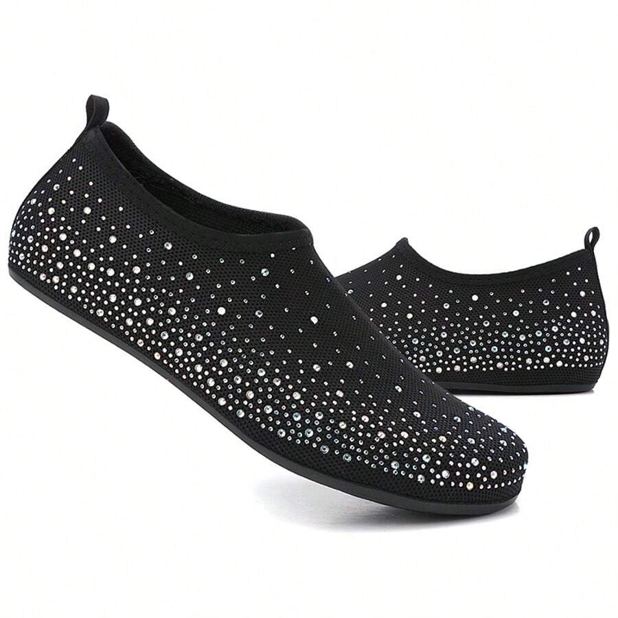 新款男女举重鞋、运动鞋、健身鞋、跑步鞋、瑜伽鞋、普拉提鞋、舞蹈鞋、跳跃鞋。 - 黑色 - 查看 1