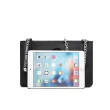 BIMBA Y L Luxury Nylon Wallets, Clutches, Women's Coin Purses, Cosmetic Bags; LOLA Nylon Shoulder/Crossbody Bags With Chain, Portable Carrier Bags. - 黑色黑帶 - 查看 4